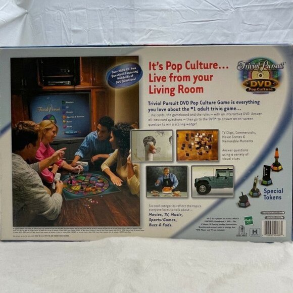 Trivial Pursuit DVD Pop Culture Board Game 2003 Parker Brothers 100% Complete - Picture 3 of 4